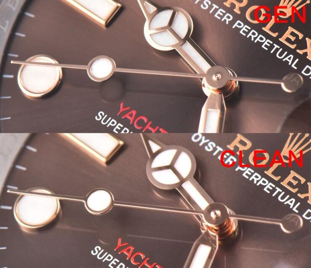 Comparison Between C Factory Replica Rolex Yacht-Master 40mm 126621 (Everose Gold)