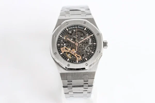 Audemars Piguet Royal Oak Offshore 15407ST.OO.1220ST.01 Men's Mechanical Watch - Silver with Rose Gold Accents