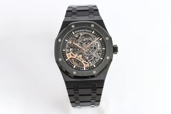 Audemars Piguet Royal Oak Offshore Black Ceramic Men's Mechanical Watch 15407ST.OO.1220ST.01 - 41mm, Skeleton Dial