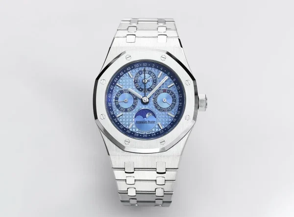 Audemars Piguet Royal Oak Perpetual Calendar Watch, Blue Dial, Stainless Steel Case and Bracelet, Ref. 26574ST.OO.1220ST.03