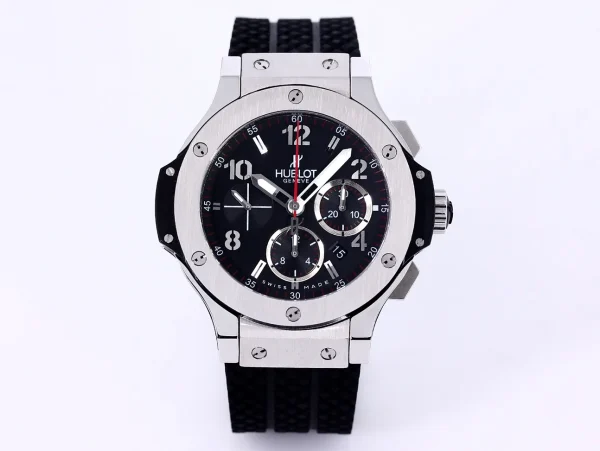 Hublot Big Bang Black Rubber Strap Watch