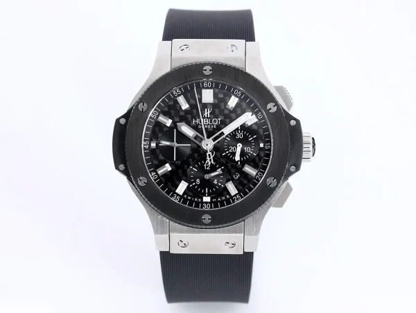 Hublot Big Bang Black Rubber Strap Watch