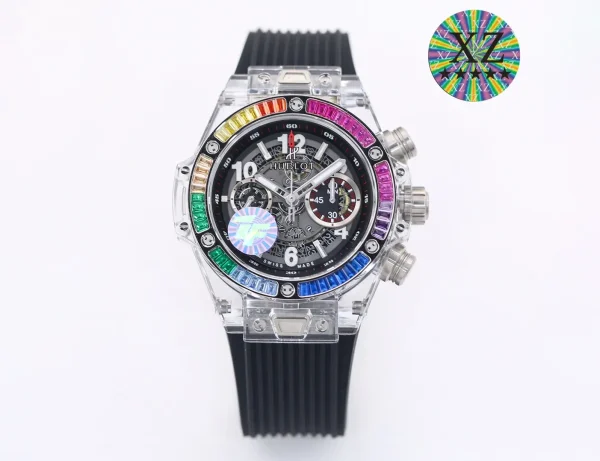 Hublot Big Bang Transparent Rainbow Watch