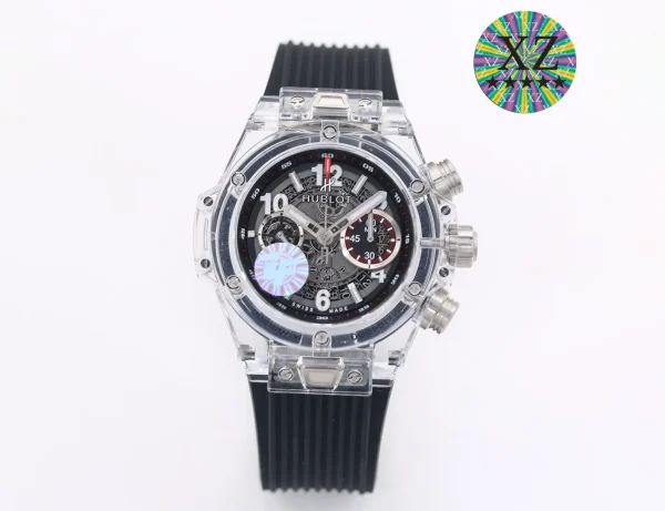 Hublot Big Bang Transparent Watch - Black