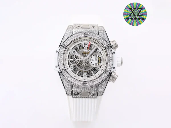 Hublot Big Bang White Rubber Strap Watch